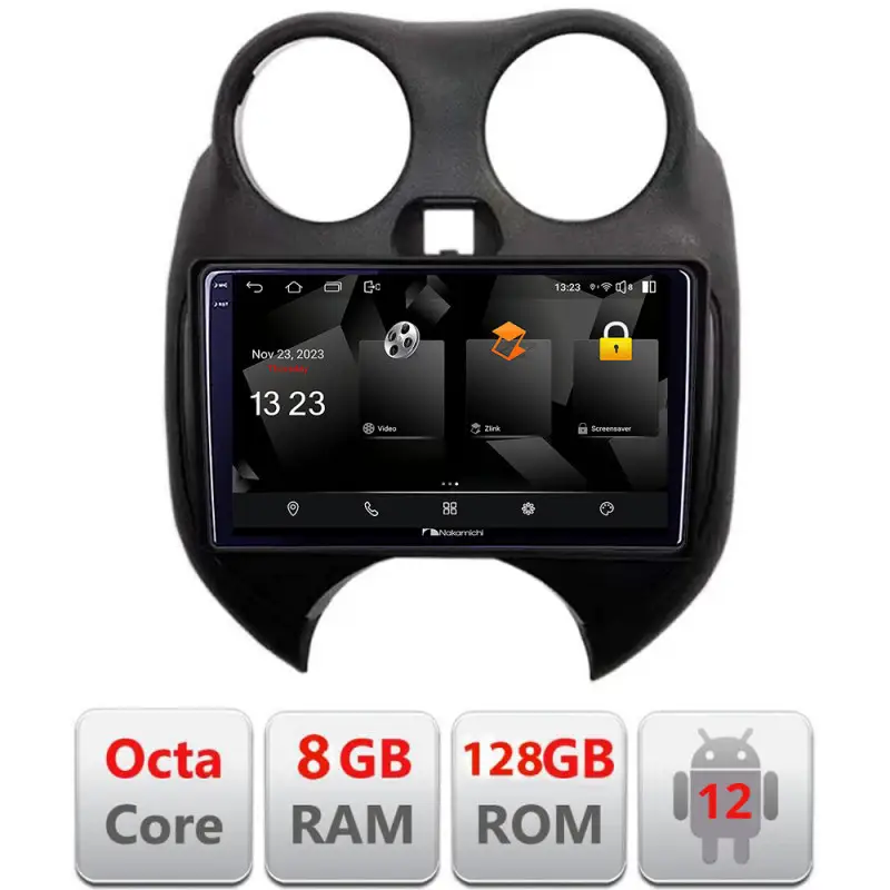 Vezi acum Navigație Android Nissan Micra 2010-2014, 8GB RAM, 128GB, CarPlay