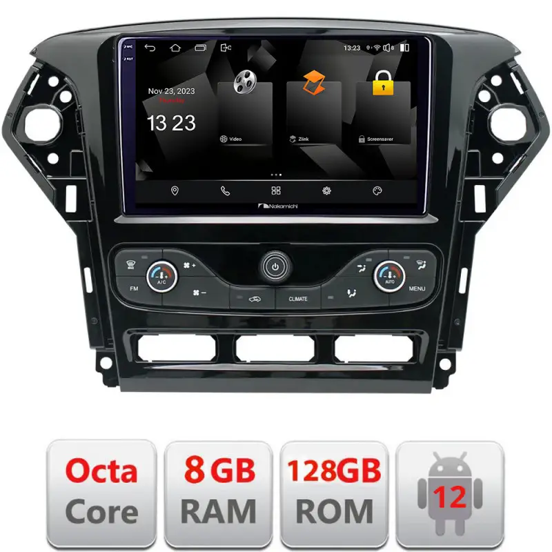 Bestseller Navigație Android Ford Mondeo 2011-2014, 8GB RAM, 128GB, CarPlay