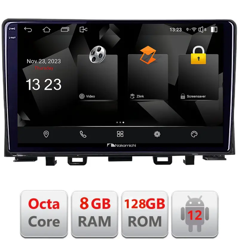 Nu rata Navigație Android Kia Rio 2019+ cu GPS, CarPlay, Android Auto, 8GB RAM și 128GB