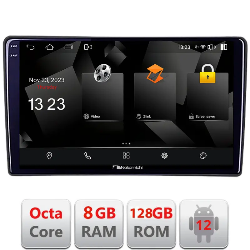 Navigație Android VW Touareg 2002-2010, 8GB RAM, 128GB, CarPlay Calitate înaltă
