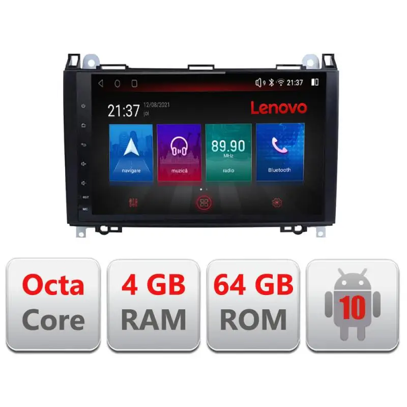 Navigație Android Mercedes și VW Lenovo 4GB 64GB 4G GPS Resigilată Noutate