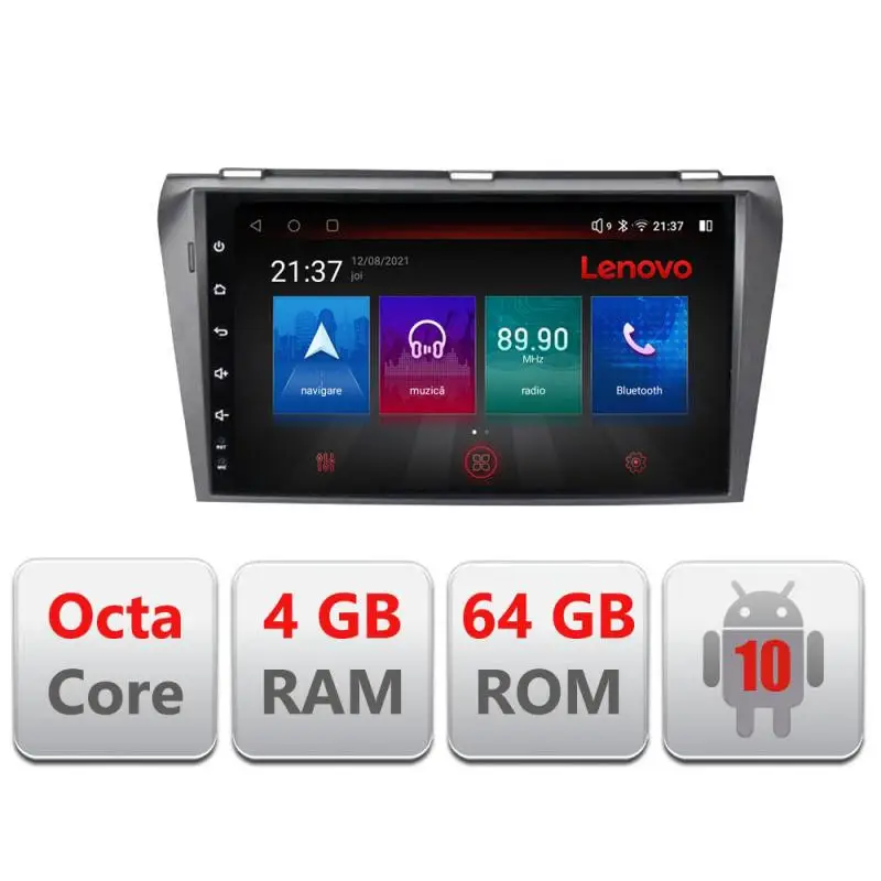 Navigație Mazda 3 2004-2009 Android 4G GPS Bluetooth DSP 4GB+64GB Resigilată Comandă acum