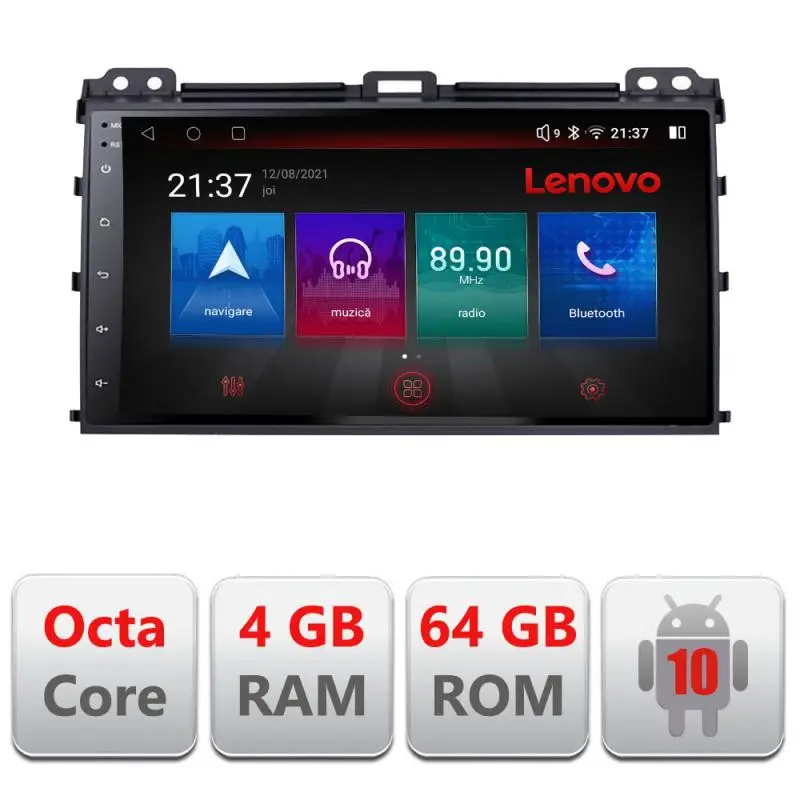 Navigație Toyota Prado 2004-2009 Android 4G, Octa Core, 4GB RAM, 64GB Preț mic