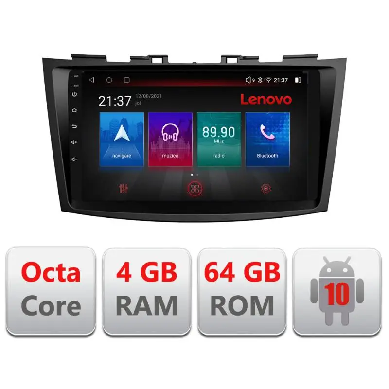 Navigație dedicată Suzuki Swift 2011-2019 Android 4GB RAM 64GB 4G Resigilată Calitate înaltă