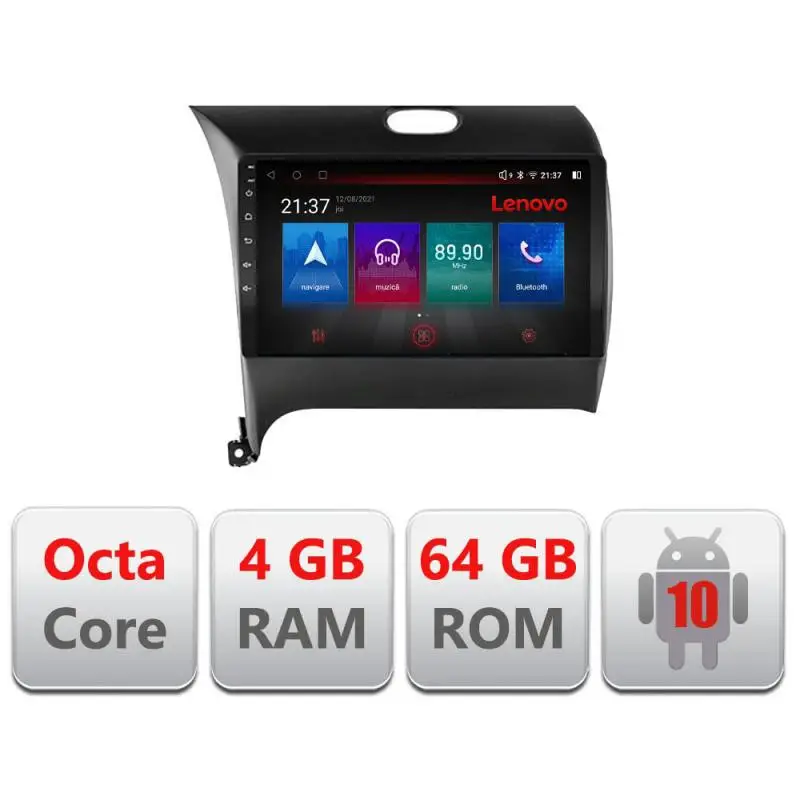 Ofertă de sezon Navigație dedicată Kia Cerato 2013-2017 Android 10, 4GB RAM, 64GB, 4G