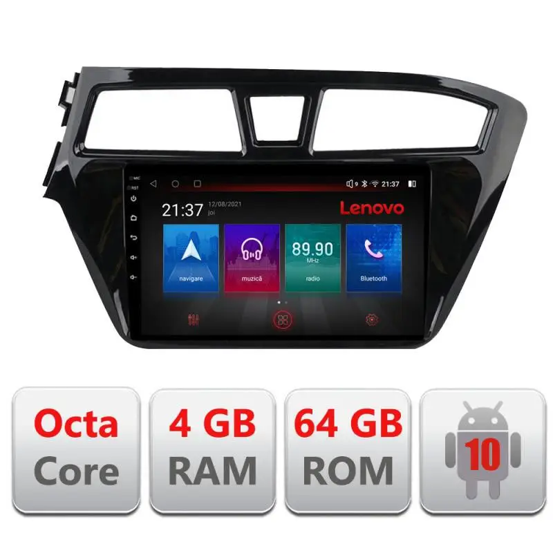 Ultima șansă Navigație Hyundai i20 2015-2018 Android 4GB RAM 64GB 4G GPS Bluetooth Resigilată
