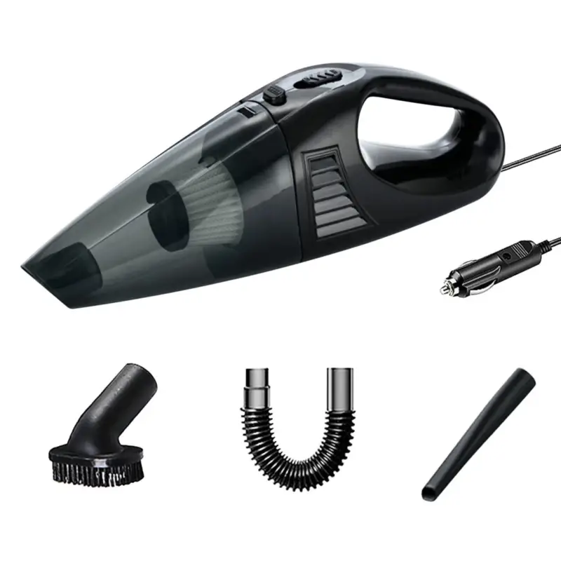 Transport gratuit Aspirator auto 120W 12V cu filtru detasabil si cablu 2.8 m, negru