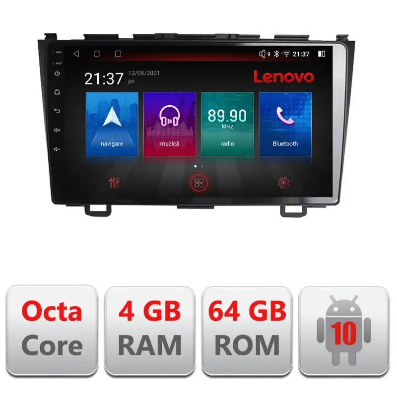 Premium Navigație Android Honda CR-V 2006-2012, 4G, GPS, Bluetooth, 4GB+64GB