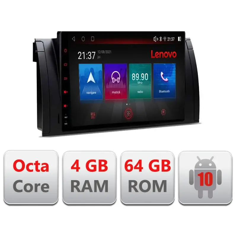 Navigație BMW E39 și E53 Android 4G, Octa Core, 4GB RAM, 64GB, resigilată Comandă acum