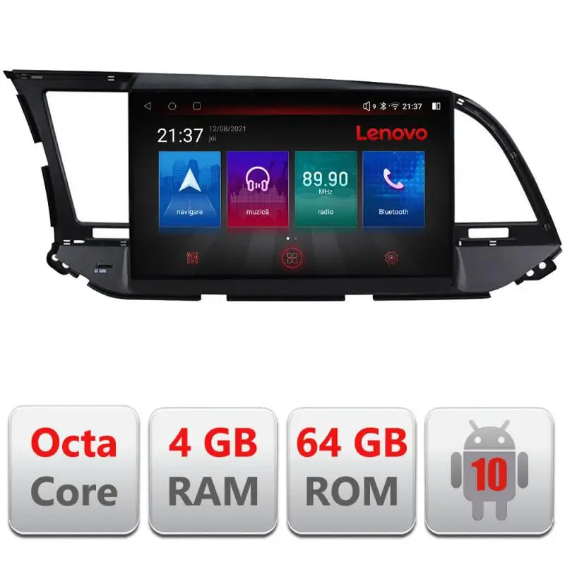 Navigație Hyundai Elantra 2015-2018 Android 4GB RAM 64GB 4G Resigilată Ofertă specială