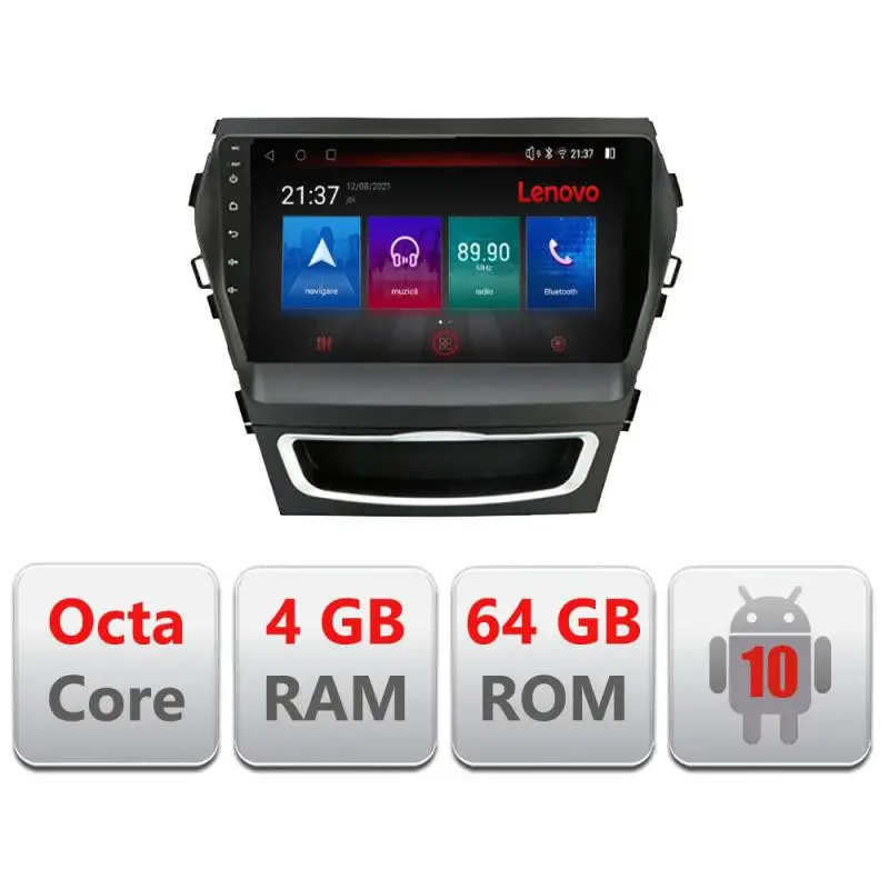 Navigație Hyundai Santa Fe IX45 2013-2017 Android 4G GPS Bluetooth 4+64GB Preț mic