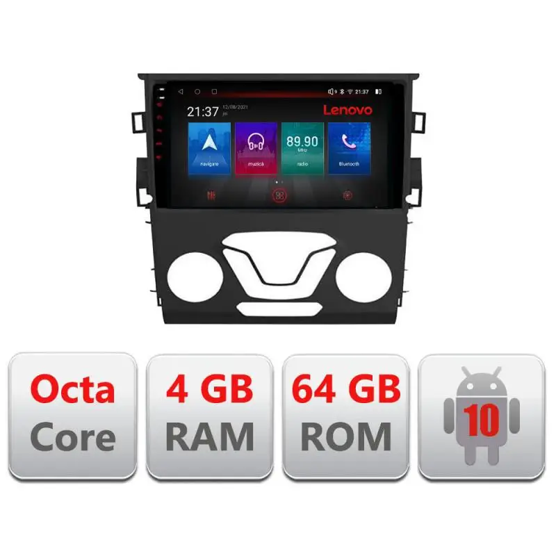 Navigație Ford Mondeo 2013-2020 Android 4G GPS Bluetooth DSP 4GB+64GB Preț promoțional