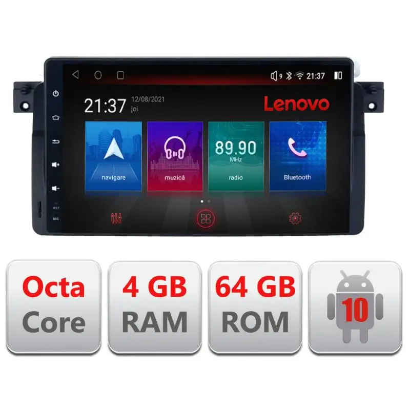 Navigație BMW Seria 3 E46 cu Android 10, 4G, GPS, DSP, 4GB RAM, 64GB Disponibil imediat