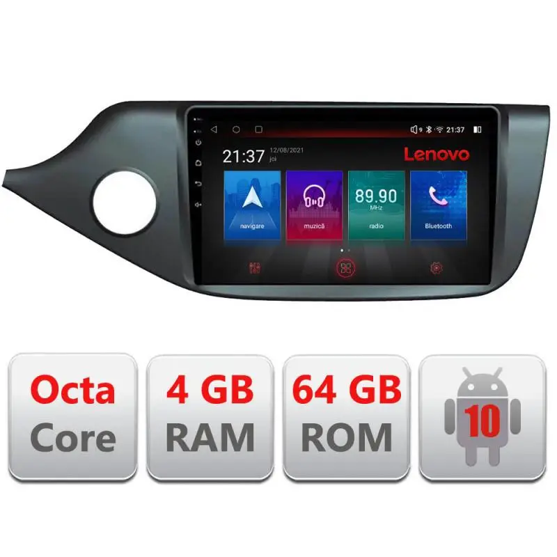 Noutate Navigație dedicată Kia Ceed 2012-2018 Android 4G GPS WiFi 4GB+64GB Resigilată