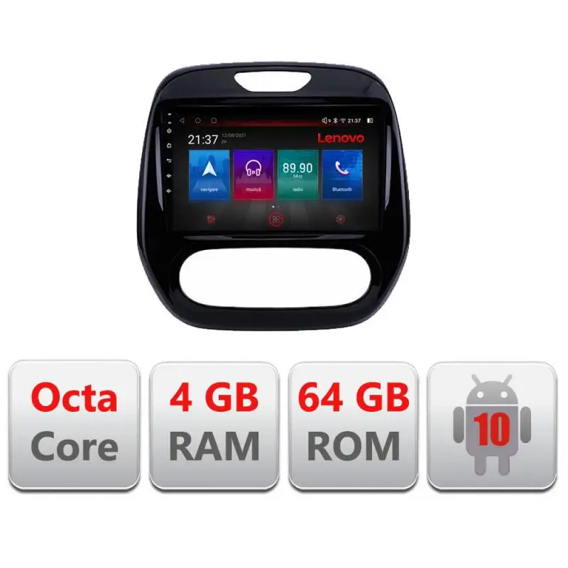 Navigație Android Renault Captur Lenovo 4GB RAM 64GB 4G GPS Resigilată Popular