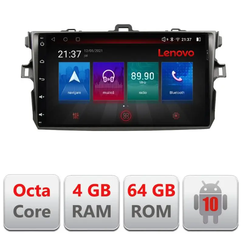 Ofertă Navigație Toyota Corolla 2007-2013 Android 4GB RAM 64GB GPS 4G Resigilată