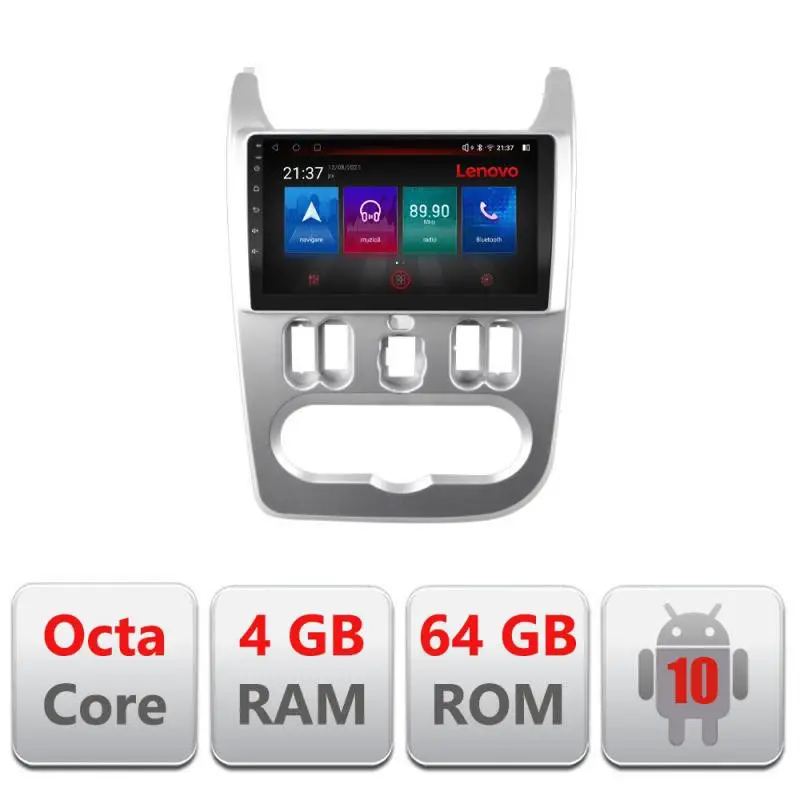 Navigație Android Dacia Duster 2010-2012 4G GPS Bluetooth DSP 4GB+64GB Super ofertă