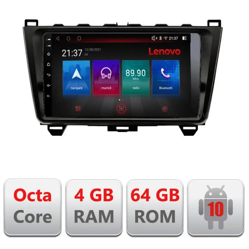Navigație dedicată Mazda 6 2008-2012 Android 4G GPS Bluetooth 4GB+64GB resigilată Retur gratuit