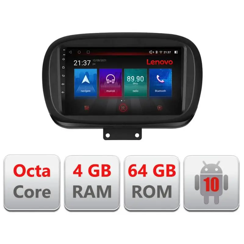 Navigație dedicată Fiat 500X 2015+ Android 4GB RAM 64GB 4G GPS Bluetooth resigilată Popular