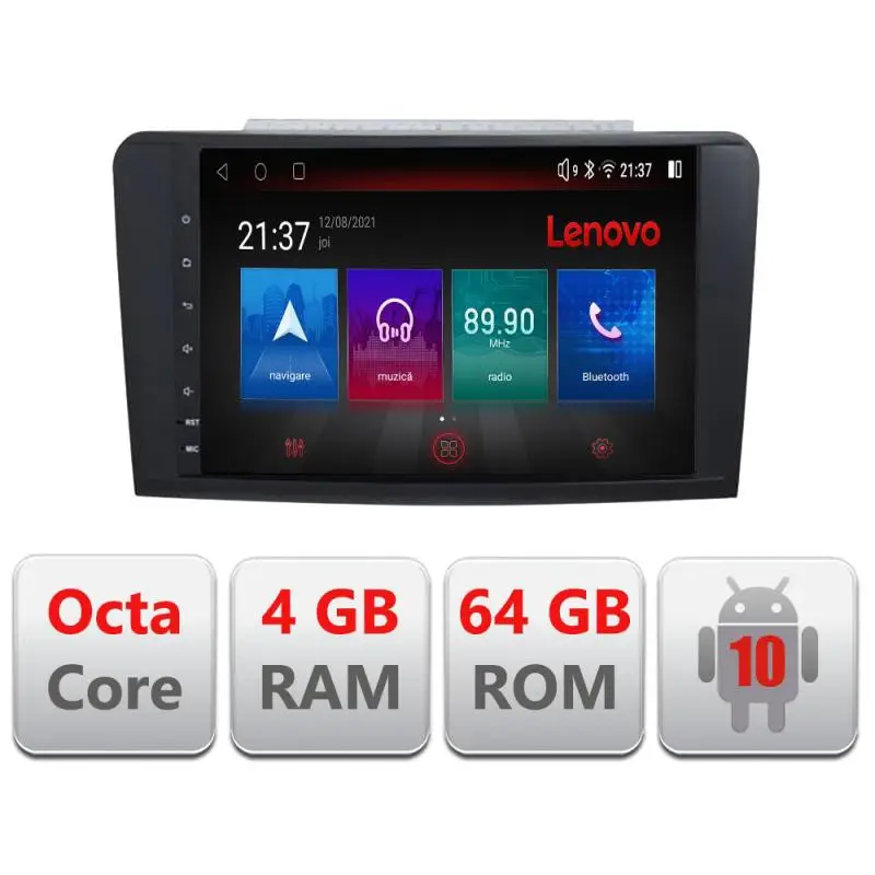 Navigație Android Mercedes ML GL W164 X164 4G GPS Bluetooth 4+64GB resigilată Reducere de preț