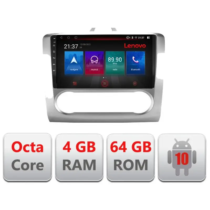 Navigație Ford Focus 2 cu Android, 4GB RAM, 64GB, 4G, DSP, resigilată Cel mai vândut