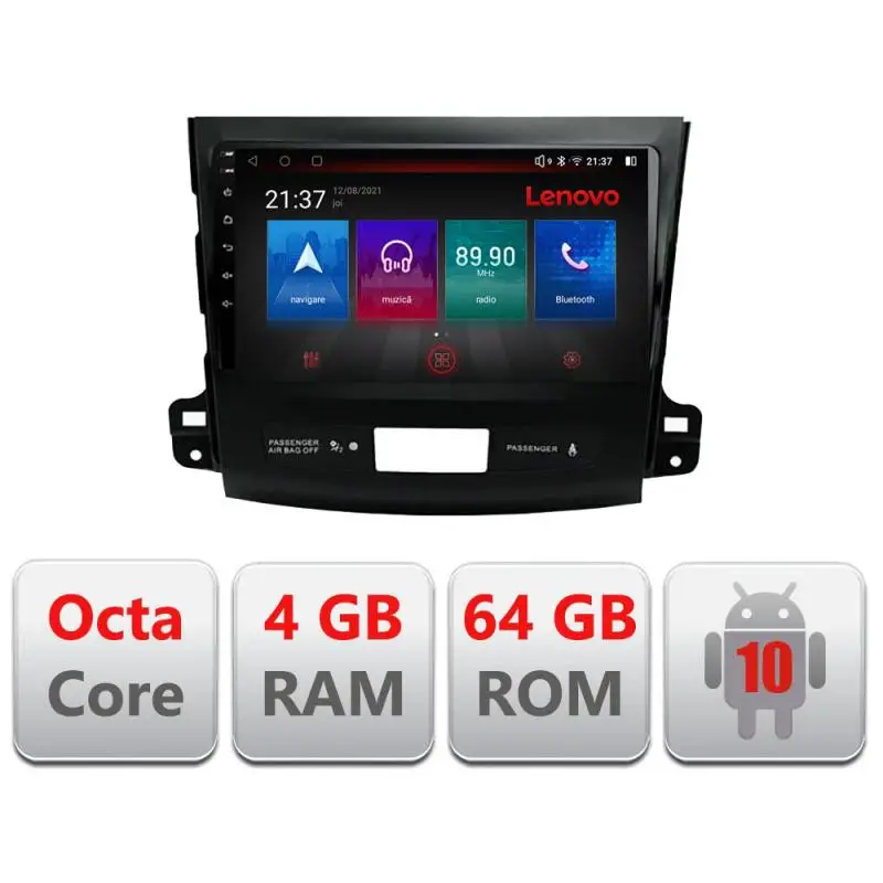 Cumpărături sigure Navigație Android Mitsubishi Outlander 2007-2012, 4GB RAM, 64GB, 4G
