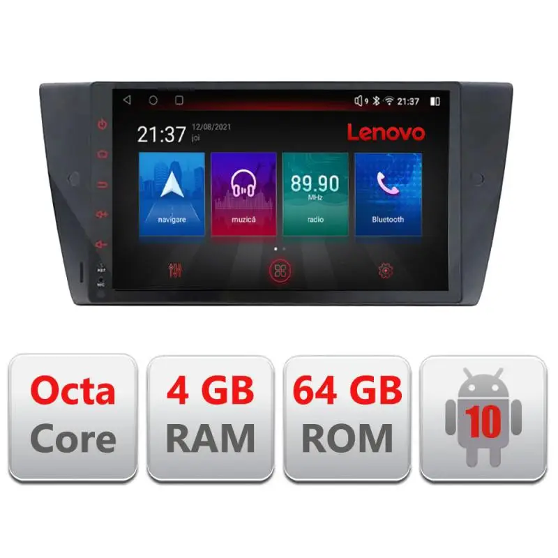 Navigație BMW Seria 3 E90 E91 E92 E93 Android 4G GPS DSP 4GB+64GB Preț redus
