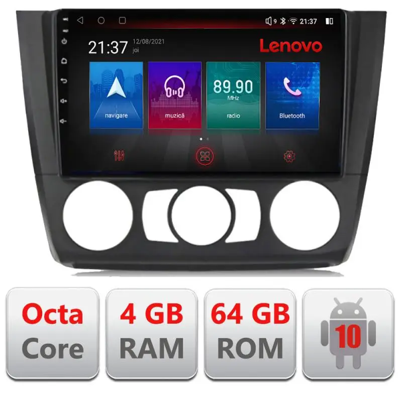 Navigație BMW Seria 1 E87 2007-2011 Android 10, 4GB RAM, 64GB, GPS, Bluetooth Reducere specială