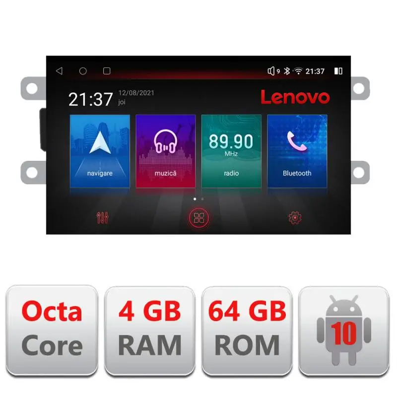 Cel mai vândut Navigație Dacia 2012+ cu Android 4G, GPS, Bluetooth și 4GB RAM 64GB