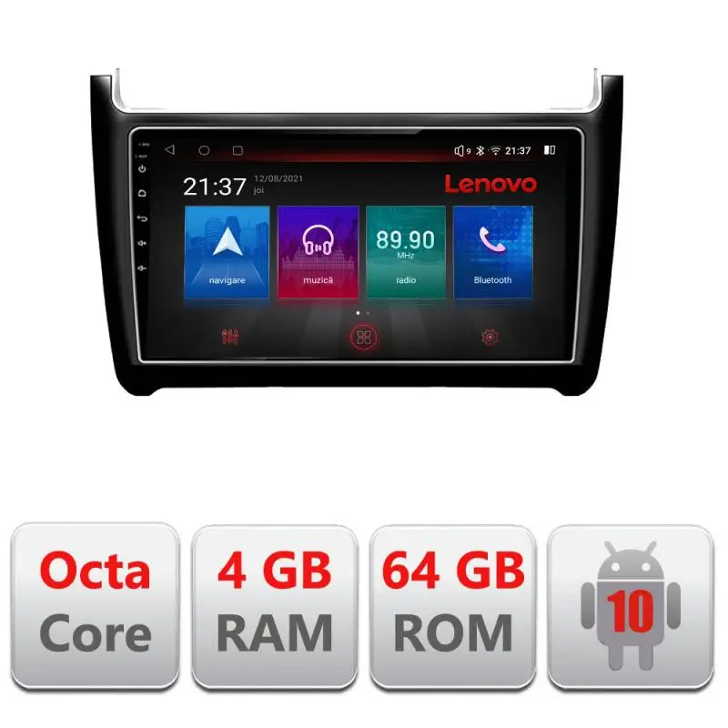 Navigatie dedicata VW Polo 2014-2017 Android GPS 4G Bluetooth 4GB+64GB Cumpărături sigure