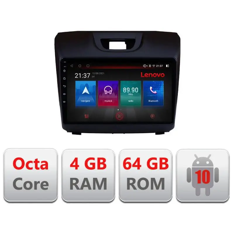 Navigație dedicată Isuzu D-Max 2015+ Android 4GB RAM 64GB 4G GPS Comandă acum