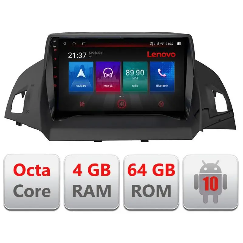 Vezi acum Navigatie Ford Kuga 2013-2020 Android 4GB RAM 64GB 4G GPS Bluetooth Resigilata
