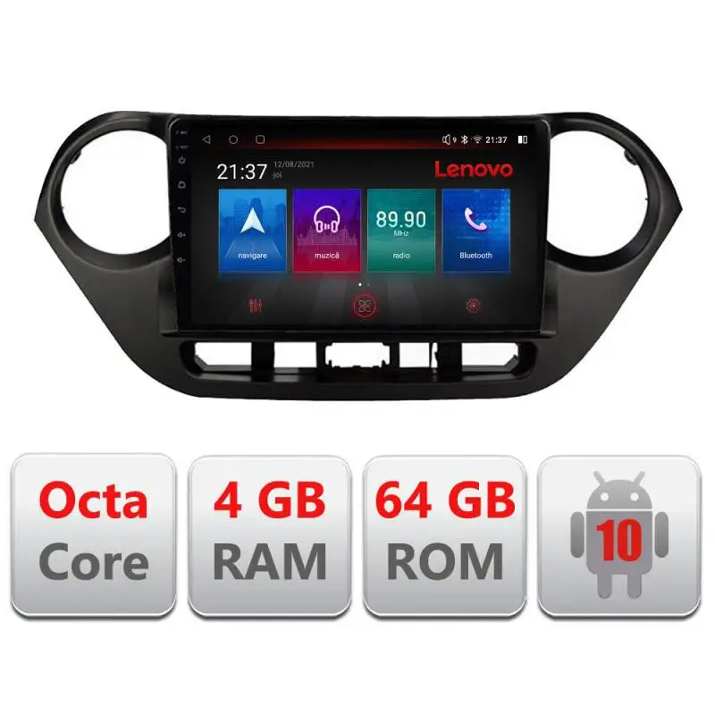 Preț redus Navigație Hyundai i10 2013-2019 Android 4G GPS Bluetooth DSP 4GB+64GB Resigilată