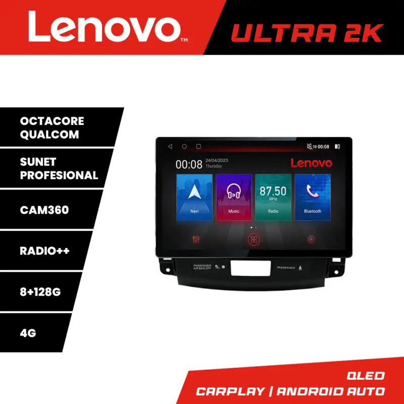 Navigație Android Mitsubishi Outlander 2007-2012, ecran 13 inch 2K, 8+128GB, 4G Transport gratuit