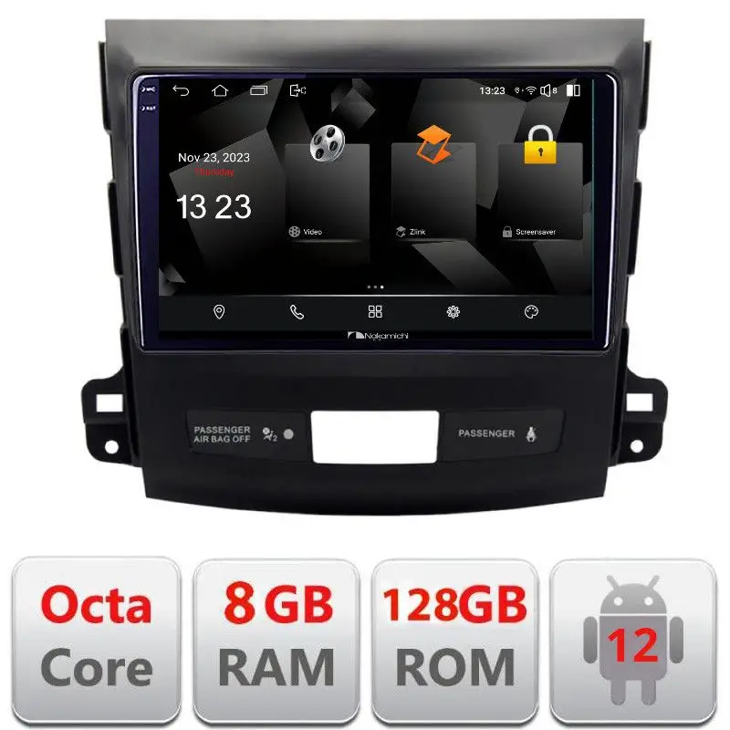 Cumpără online Navigatie Android Mitsubishi Outlander 2007-2012 QLED 2K 8GB RAM 128GB