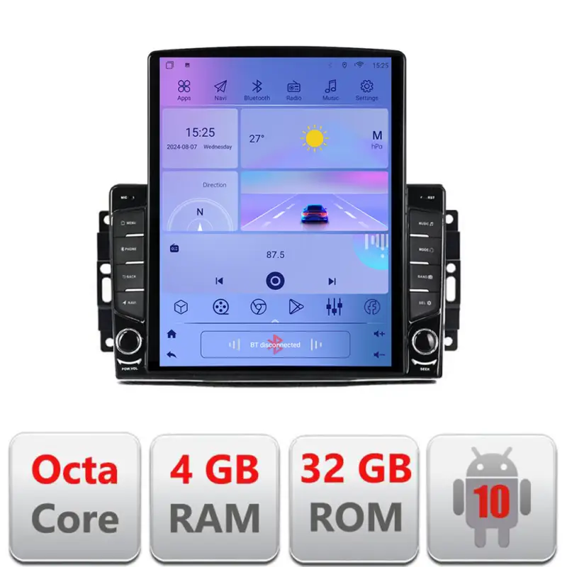 Ofertă limitată Navigatie Android Chrysler Jeep 9.7 inch Tesla, GPS, 4G, 4GB+32GB