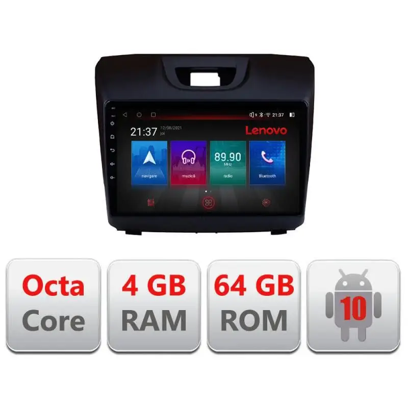 Navigație dedicată Isuzu D-Max 2015+ Android 4G GPS Bluetooth 4GB+64GB Resigilată Reducere de preț