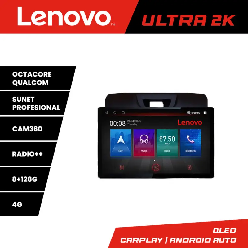 Navigație Isuzu D-Max 2015+ 13 inch 2K Android 8+128GB 4G și 360 Cumpără acum
