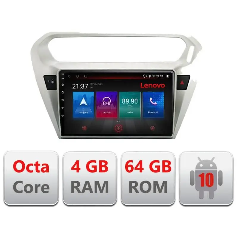 Navigație Android Peugeot 301 și Citroen C-Elysee 4GB 64GB 4G Resigilată Preț redus