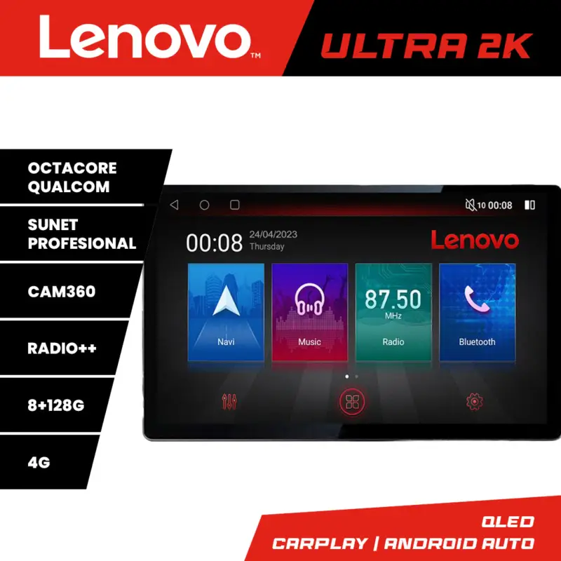 Navigație Android Citroen Berlingo 2019-2021, ecran 13 inch 2K, 8+128GB, 4G Preț mic