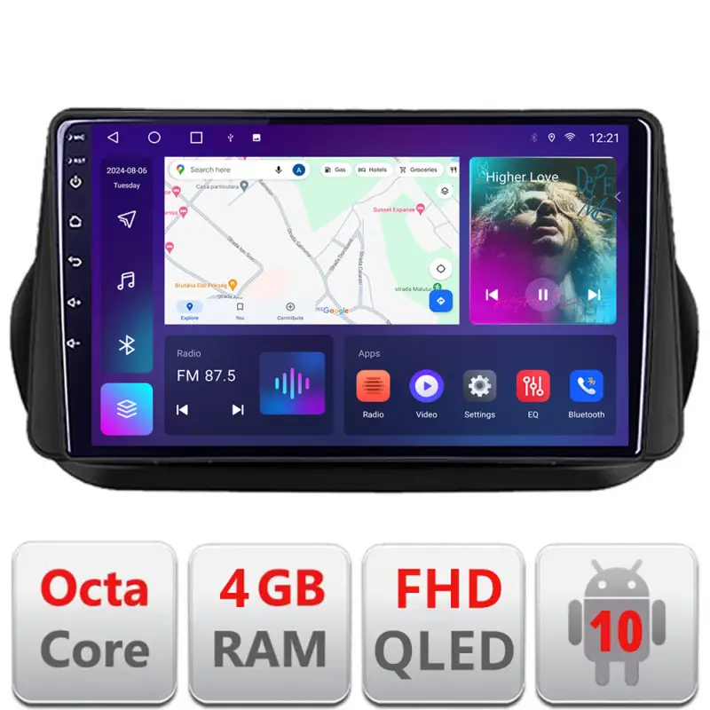 Navigație Android Peugeot Bipper, Citroen Nemo, Fiat Qubo 2008-2017, 4GB RAM Cumpără acum