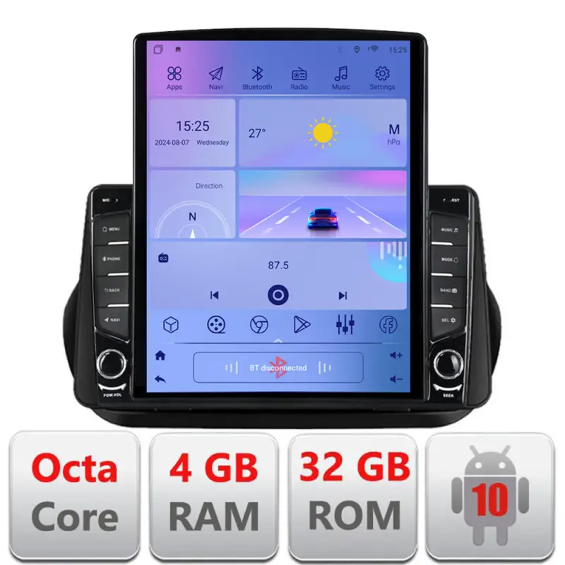 Navigație Android 9.7 inch pentru Peugeot Bipper, Citroen Nemo, Fiat Qubo Ofertă limitată