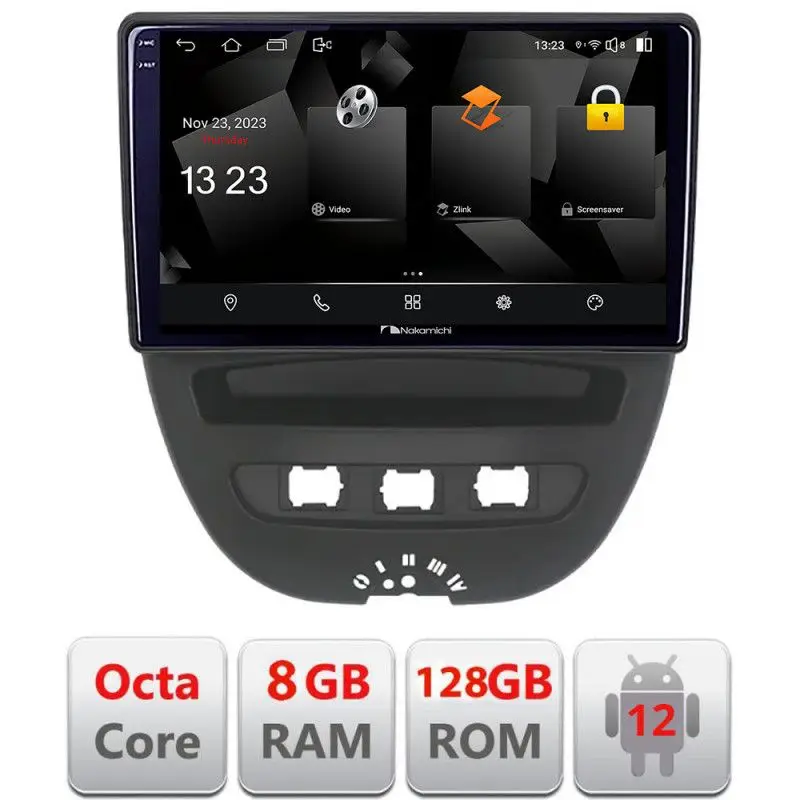 Navigatie Android Citroen C1, Peugeot 107, Toyota Aygo 2005-2014 8GB+128GB Reducere extra