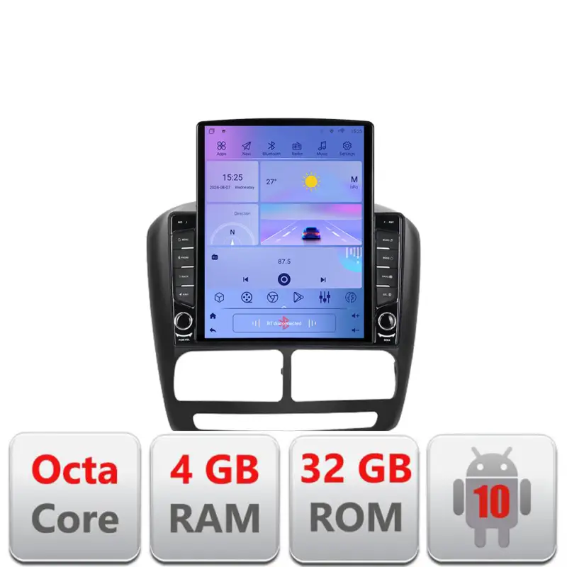 Retur gratuit Navigație Android 9.7 pentru Fiat Doblo și Opel Combo 2010-2017, 4GB+32GB