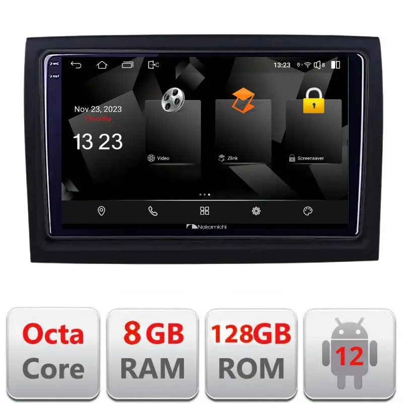 Plată sigură Navigatie Android Fiat Ducato 2006-2021, QLED 2K, 8GB RAM, 128GB, 4G