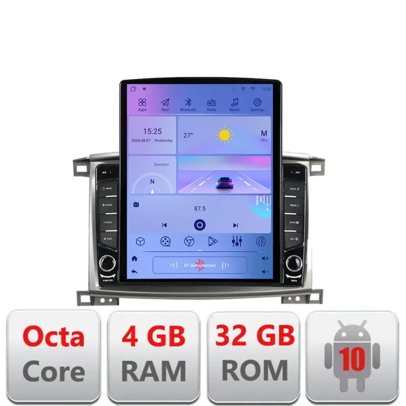 Navigație Android Toyota Land Cruiser L100 2002-2008, ecran Tesla 9.7 inch Retur gratuit