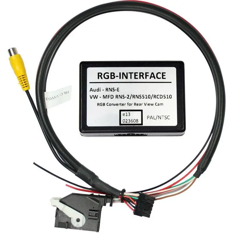 Reducere de preț Interfață convertor RGB pentru cameră marșarier VW RNS510 RCD510 RNS315