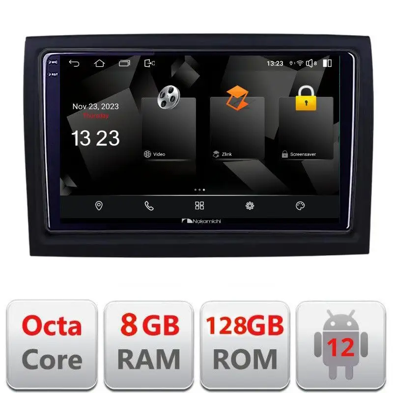 Navigație dedicată Fiat Ducato Android 12 Octa Core 8GB RAM 128GB QLED Reducere extra