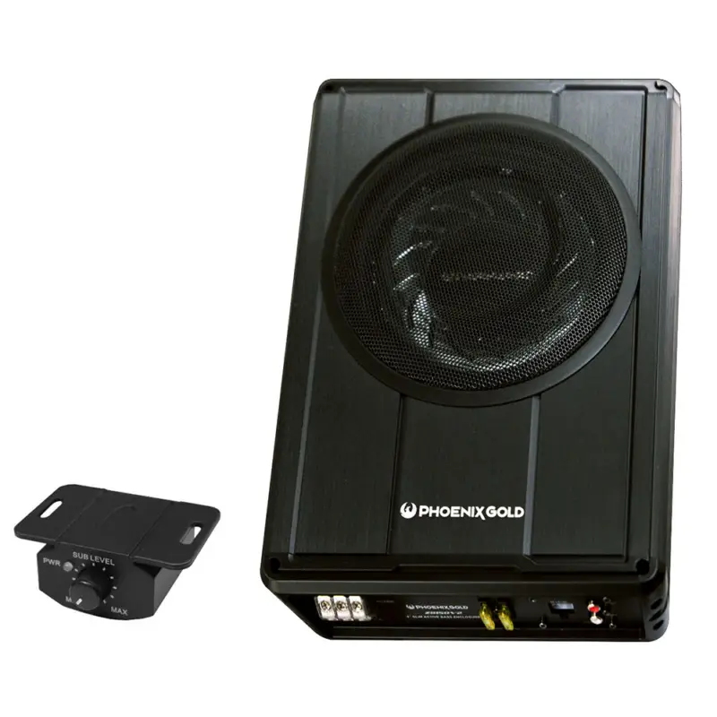 Ofertă exclusivă Subwoofer activ sub scaun Phoenix Gold Z8150V2, 150W RMS, 2 Ohmi