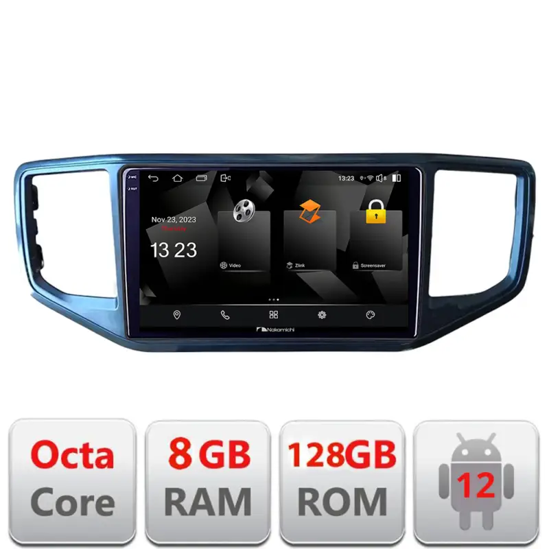 Navigatie dedicata Nakamichi pentru VW Amarok 2016+ Android 8+128 GB Disponibil imediat